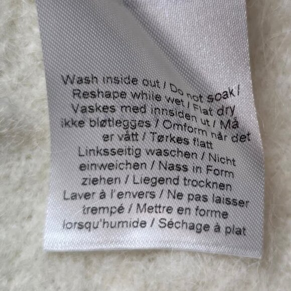 Ganni Alpaca / Wool Blend Sweater in Cream S - Picture 12 of 13